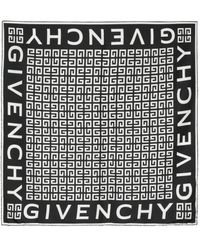 Givenchy - 4G All Over Silk Twill Scarf - Lyst