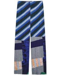 Issey Miyake - Striped-Pattern Trousers - Lyst
