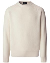 Hackett - Katoenen Trui Met Raglan Mouwen En Ronde Hals - Lyst