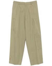 Amaranto - Pleated-Front Trousers - Lyst