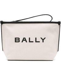 Bally - Bar Canvas Clutch Bag - Lyst