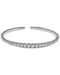 Jewels Aficionado - 18Kt Diamond Cuff Bracelet - Lyst