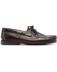 Paraboot - Lace-Up Leather Boat Shoes - Lyst