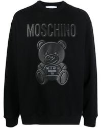 Moschino - Sweatshirt aus Bio-Baumwolle mit Teddy - Lyst