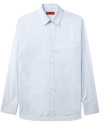 424 - Classic Collar Pinstriped Cotton Shirt - Lyst
