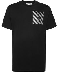 Philipp Plein - Rhinestone-embellished Striped T-shirt - Lyst