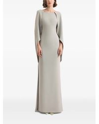 Gemy Maalouf - Cape-Sleeves High-Neck Maxi Dress - Lyst