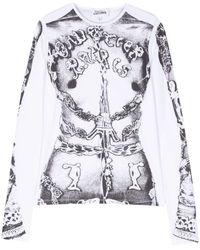 Jean Paul Gaultier - T-shirt Gaultier Paris a maniche lunghe - Lyst