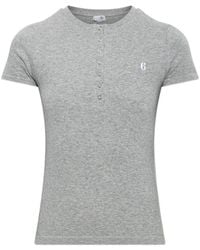 MM6 by Maison Margiela - Ribbed-Knit T-Shirt - Lyst