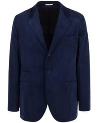 Brunello Cucinelli - Corduroy Single-Breasted Blazer - Lyst