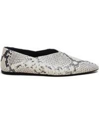 Closed - Snake-Print Ballet Flats - Lyst