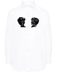 Bode - Sequin-Embellished Cotton Shirt - Lyst