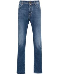 Jacob Cohen - Jeans slim Bard a vita media - Lyst