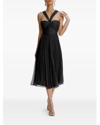 Framboise - Gaia Sleeveless Silk Midi Dress - Lyst