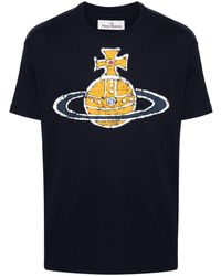 Vivienne Westwood - T-Shirt mit Orb-Logo-Print - Lyst