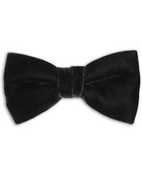 Saint Laurent - Velvet Bow Tie - Lyst