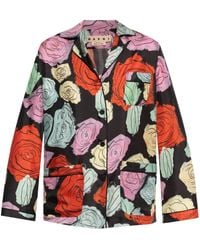 Marni - Camicia A Fiori - Lyst