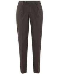 Briglia 1949 - Pleated Pressed-Crease Tailored Trousers - Lyst