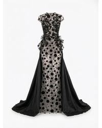 Gatti Nolli by Marwan - Polka-Dot Gown Dress - Lyst
