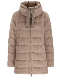 Herno - Faux-Fur Padded Coat - Lyst