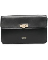 Ferragamo - Gancini Logo-Detail Clutch Bag - Lyst