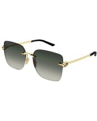 Gucci - Logo-Detail Crystal-Embellished Sunglasses - Lyst