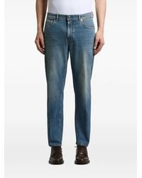 Peserico - Faded Straight-Leg Jeans - Lyst