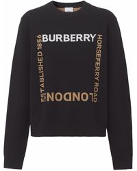 Burberry - Intarsien-Pullover mit Logo - Lyst