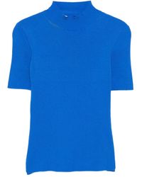 Oscar de la Renta - Top A Collo Alto - Lyst