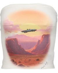 Markgong - Graphic-Print Tube Top - Lyst