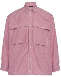 Comme des Garçons - Striped Chest-Pockets Shirt - Lyst