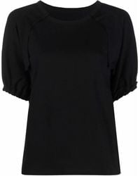 Yohji Yamamoto - T-Shirt Mit Puffärmeln - Lyst