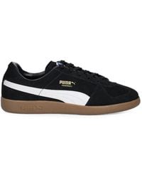 PUMA - Handball Logo-Print Sneakers - Lyst