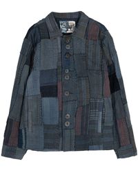 By Walid - Patchwork Linen Shirt Jacket - Lyst