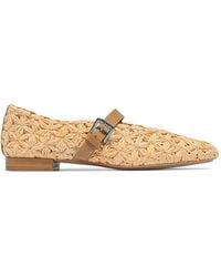Bernardo - Borden Woven Buckle Ballet Flats - Lyst