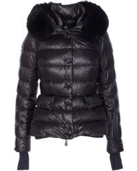 Moncler - Armoniques Daunenjacke mit Pelzbesatz - Lyst