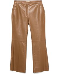 Jil Sander - Leather Trousers - Lyst