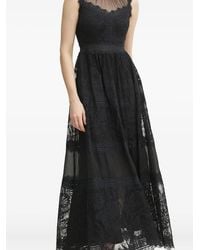 Ermanno Scervino - High-Neck Lace Maxi Dress - Lyst