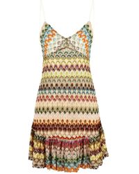Missoni - レースディテール ミニドレス - Lyst