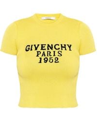 Givenchy - Top A Coste Con Logo - Lyst