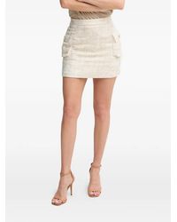 Fracomina - Fringed-Pocket Mini Skirt - Lyst