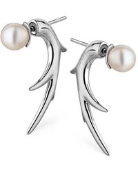 Shaun Leane - Cherry Blossom Branch Pearl Earrings - Lyst