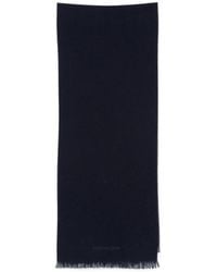 Corneliani - Bufanda Deshilachada De Tejido Diagonal - Lyst