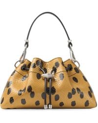 Jimmy Choo - Petit Sac Porté Épaule Cinch En Cuir Imprimé À Pois - Lyst