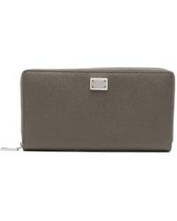 Dolce & Gabbana - Dauphine Logo-Plaque Leather Wallet - Lyst