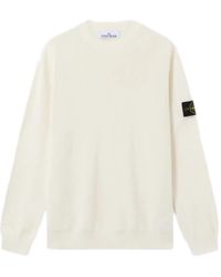 Stone Island - 5100029 Micro Stitch Soft Organic Cotton Jumper - Lyst