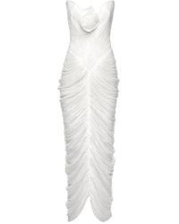 Ana Radu - Vestido largo con aplique de rosa - Lyst