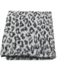 Anine Bing - Leopard Print Scarf - Lyst