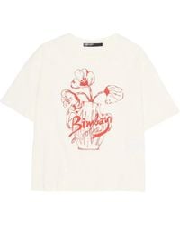 Bimba Y Lola - T-Shirt Mit Blumen-Print - Lyst