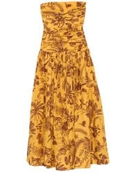 ALÉMAIS - Ruched Floral Print Dress - Lyst